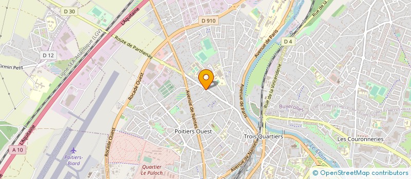 localisation de l'entreprise MONSIEUR OLIVIER BONNARD  POITIERS