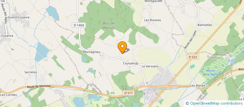 localisation de l'entreprise MONSIEUR OLIVIER BONNARD à VERNAS