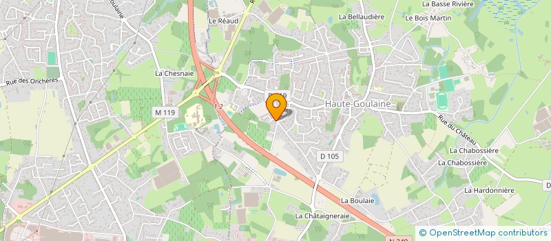 localisation de l'entreprise MONSIEUR OLIVIER BONNEAU  HAUTE-GOULAINE