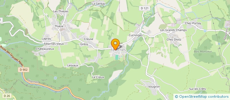 localisation de l'entreprise MONSIEUR OLIVIER BONNEFOND  FETERNES