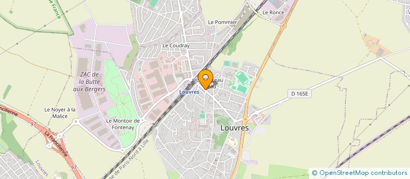 localisation de l'entreprise MONSIEUR OLIVIER BONNEVILLE  LOUVRES