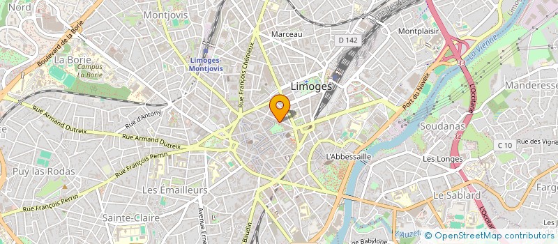 localisation de l'entreprise MONSIEUR OLIVIER BONNICHON à LIMOGES