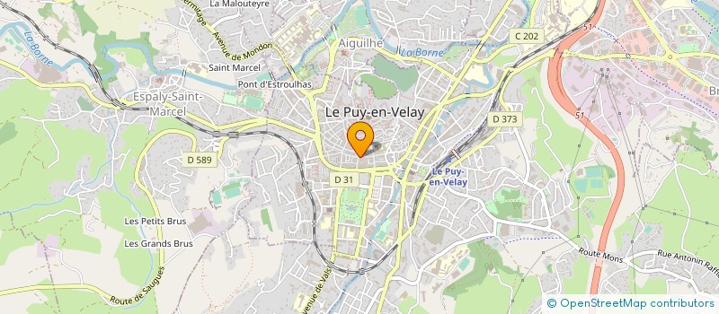 localisation de l'entreprise MONSIEUR OLIVIER BONNICHON  LE PUY-EN-VELAY