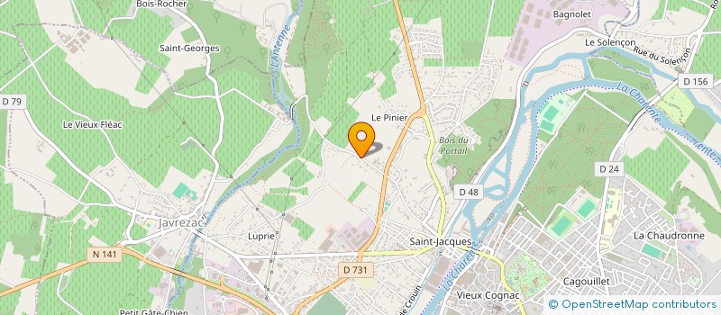 localisation de l'entreprise MONSIEUR OLIVIER BONSERGENT à COGNAC