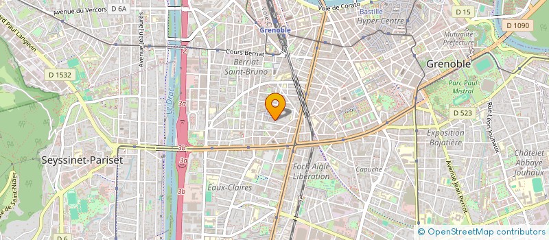 localisation de l'entreprise MONSIEUR OLIVIER BONY à GRENOBLE