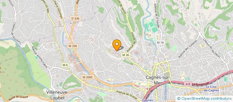 localisation de l'entreprise MONSIEUR OLIVIER BONZOM à CAGNES-SUR-MER
