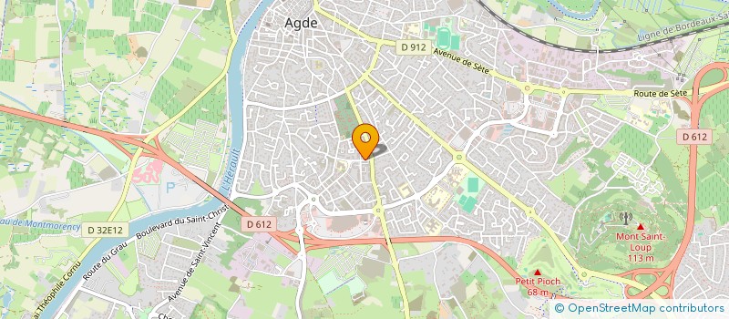 localisation de l'entreprise MONSIEUR OLIVIER BOREL  AGDE