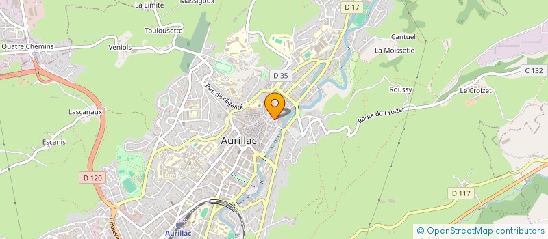 localisation de l'entreprise MONSIEUR OLIVIER BORIE à AURILLAC