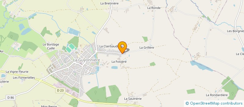localisation de l'entreprise MONSIEUR OLIVIER BOSSARD à MONTAIGU-VENDEE
