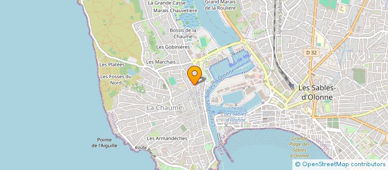 localisation de l'entreprise MONSIEUR OLIVIER BOSSART à LES SABLES D'OLONNE