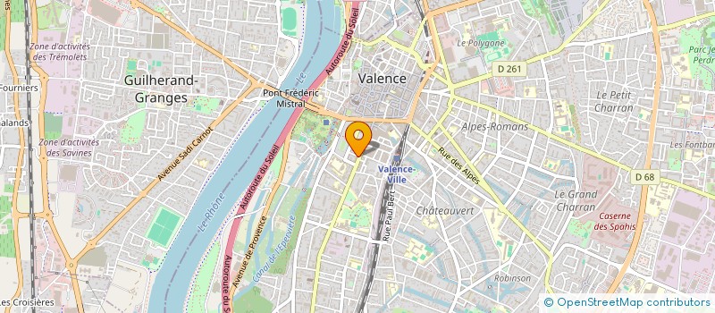 localisation de l'entreprise MONSIEUR OLIVIER BOUCHERLE  VALENCE