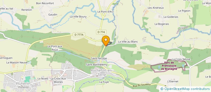 localisation de l'entreprise MONSIEUR OLIVIER BOUINIERE  PLUHERLIN