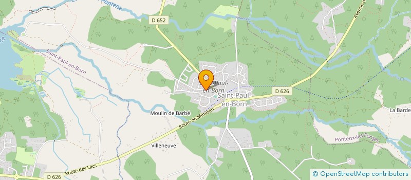 localisation de l'entreprise MONSIEUR OLIVIER BOUISSOU  SAINT-PAUL-EN-BORN