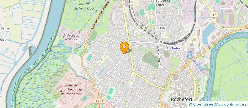 localisation de l'entreprise MONSIEUR OLIVIER BOULARD  ROCHEFORT