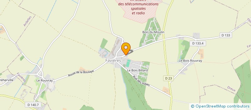 localisation de l'entreprise MONSIEUR OLIVIER BOULAY à FAVIERES