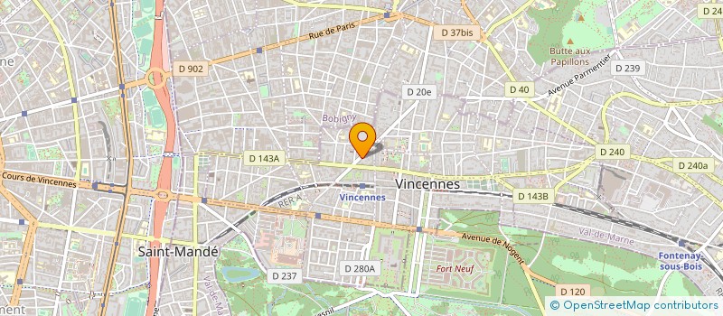 localisation de l'entreprise MONSIEUR OLIVIER BOULET à VINCENNES