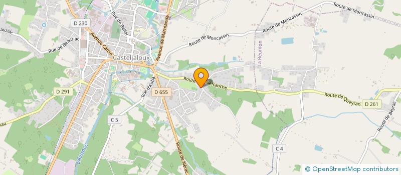 localisation de l'entreprise MONSIEUR OLIVIER BOULET  CASTELJALOUX