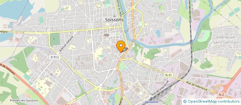 localisation de l'entreprise MONSIEUR OLIVIER BOULFROY à SOISSONS