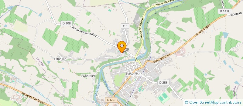 localisation de l'entreprise MONSIEUR OLIVIER BOULONGUET  LAVARDAC
