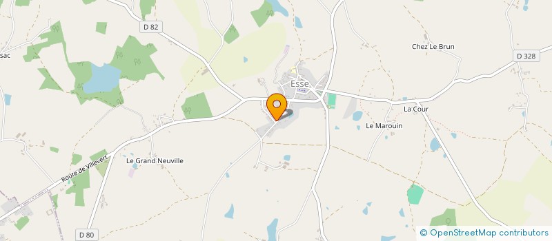 localisation de l'entreprise MONSIEUR OLIVIER BOURDEAU  BARBEZIEUX-SAINT-HILAIRE