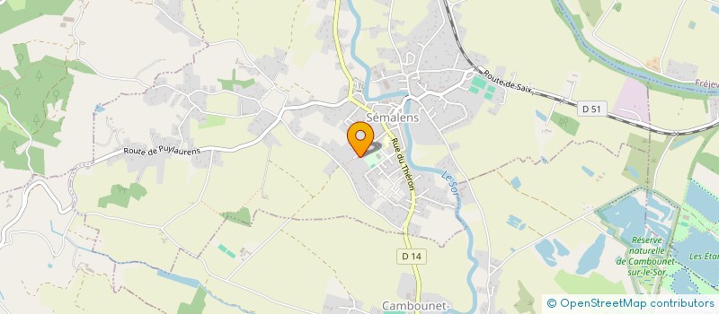 localisation de l'entreprise MONSIEUR OLIVIER BOURDIN  SEMALENS