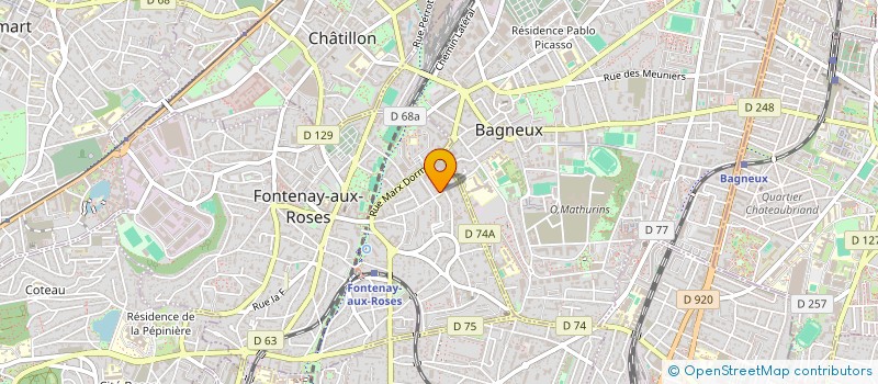 localisation de l'entreprise MONSIEUR OLIVIER BOURGEOIS à FONTENAY-AUX-ROSES