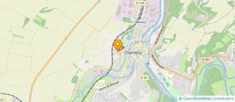 localisation de l'entreprise MONSIEUR OLIVIER BOURGEOIS à CLAMECY