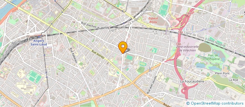 localisation de l'entreprise MONSIEUR OLIVIER BOURGEON à ANGERS