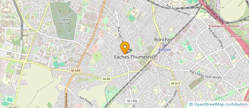 localisation de l'entreprise MONSIEUR OLIVIER BOURGOIS  FACHES-THUMESNIL