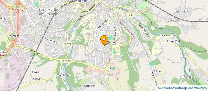 localisation de l'entreprise MONSIEUR OLIVIER BOURHIS à MORLAIX