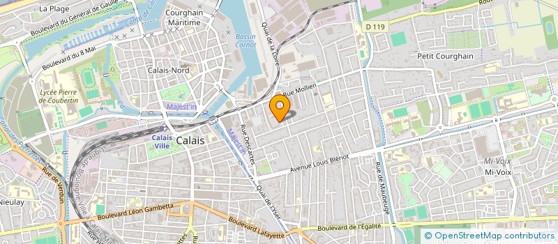 localisation de l'entreprise MONSIEUR OLIVIER BOURRE  CALAIS