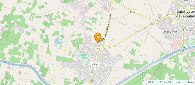 localisation de l'entreprise MONSIEUR OLIVIER BRAGANTINI  CLAIRA