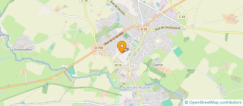 localisation de l'entreprise MONSIEUR OLIVIER BREMOND  NUEIL-LES-AUBIERS