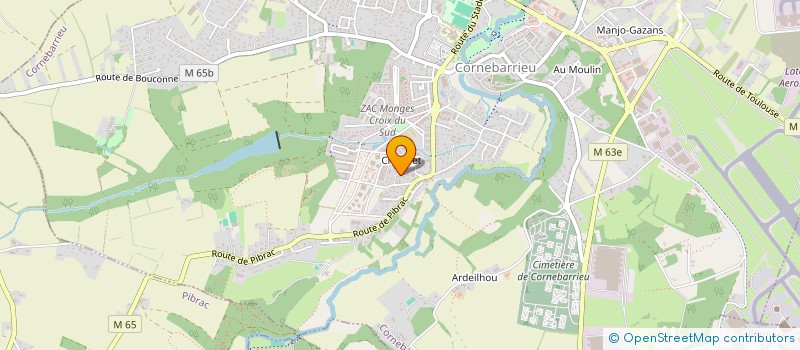 localisation de l'entreprise MONSIEUR OLIVIER BRESSON  CORNEBARRIEU