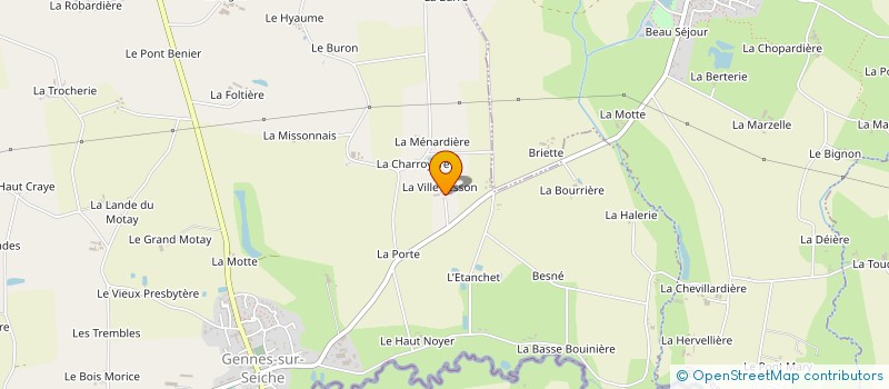 localisation de l'entreprise MONSIEUR OLIVIER BRETON à GENNES-SUR-SEICHE