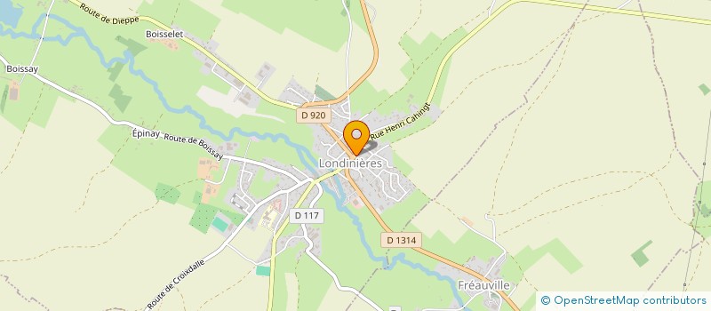 localisation de l'entreprise MONSIEUR OLIVIER BREUQUE  LONDINIERES