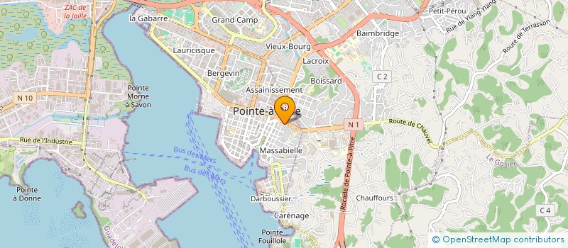 localisation de l'entreprise MONSIEUR OLIVIER BRIAND  POINTE-A-PITRE