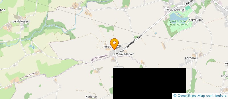 localisation de l'entreprise MONSIEUR OLIVIER BRIAND  MAEL-CARHAIX