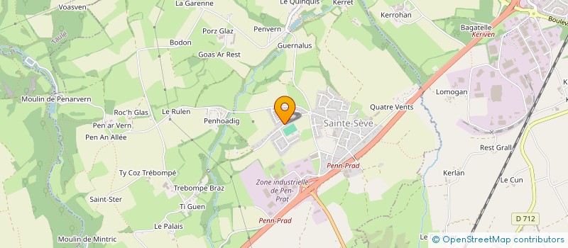 localisation de l'entreprise MONSIEUR OLIVIER BRIAND  SAINTE-SEVE