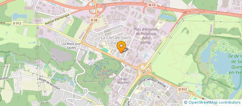 localisation de l'entreprise MONSIEUR OLIVIER BRIAND  ELANCOURT