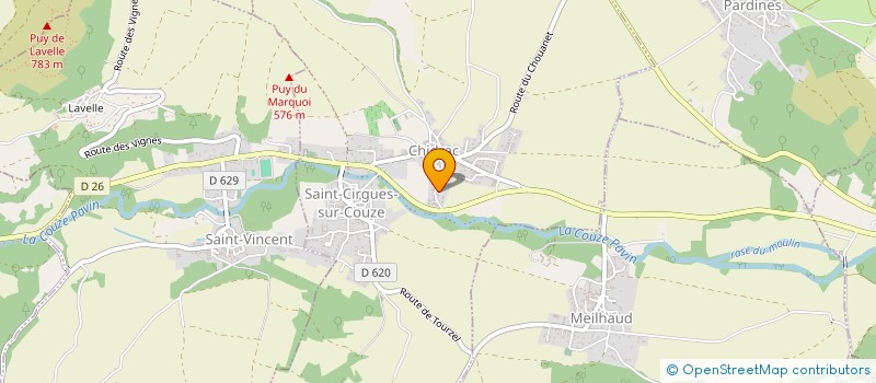 localisation de l'entreprise MONSIEUR OLIVIER BRICARD  MONTAIGUT-LE-BLANC