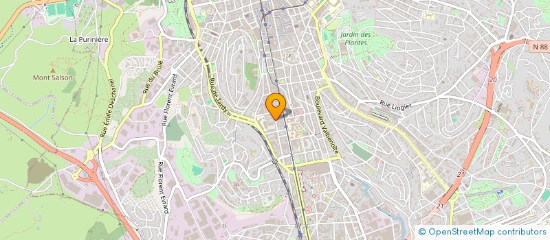 localisation de l'entreprise MONSIEUR OLIVIER BRICARD  SAINT-ETIENNE