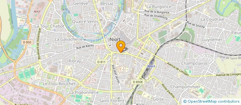 localisation de l'entreprise MONSIEUR OLIVIER BRILLAUD à NIORT