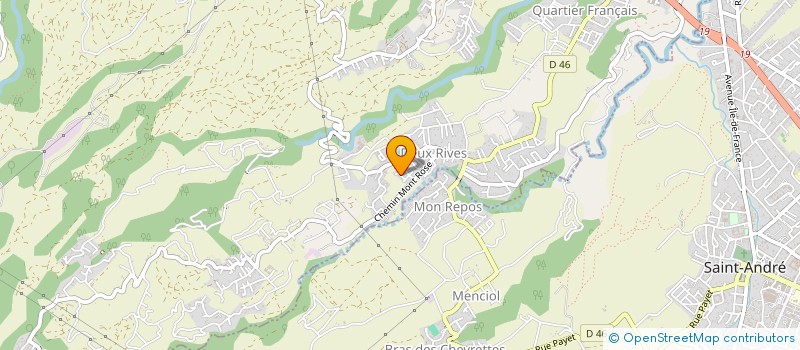 localisation de l'entreprise MONSIEUR OLIVIER BRIQUE  SAINTE-SUZANNE