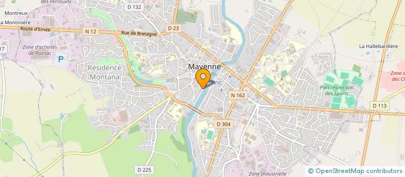 localisation de l'entreprise MONSIEUR OLIVIER BROCHARD  MAYENNE