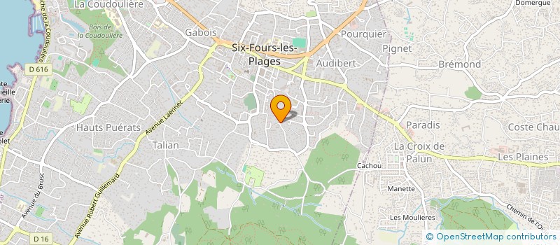 localisation de l'entreprise MONSIEUR OLIVIER BRONDINO à SIX-FOURS-LES-PLAGES