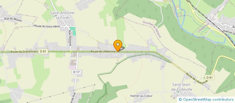 localisation de l'entreprise MONSIEUR OLIVIER BROSSARD  SAINT-ANTOINE-LA-FORET