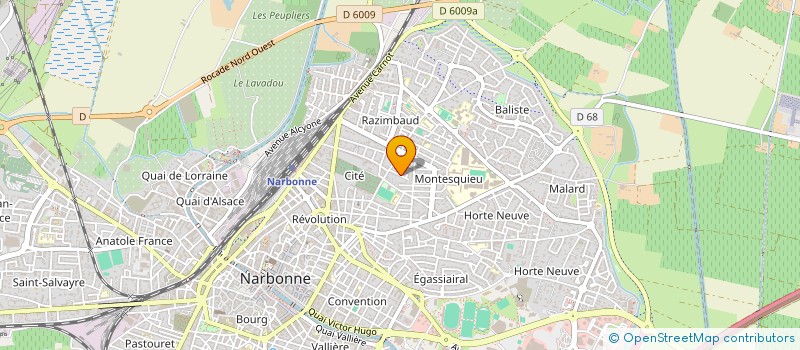 localisation de l'entreprise MONSIEUR OLIVIER BROUSSON  NARBONNE