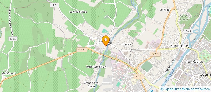 localisation de l'entreprise MONSIEUR OLIVIER BROUX  JAVREZAC