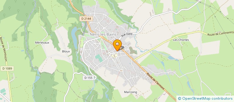 localisation de l'entreprise MONSIEUR OLIVIER BRUGIERE à NERIS-LES-BAINS